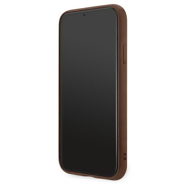 Guess GUHCN61G4GFBR iPhone 11 / Xr 6,1" brązowy/brown hard case